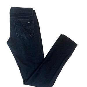 Habitual - Dark Blue Wash Mid Rise Skinny Jeans Size 27 EUC